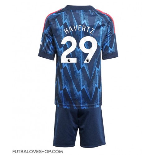 Dres Arsenal Kai Havertz #29 Preč pre deti 2025-26 Krátky Rukáv (+ trenírky)